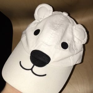 Authentic unisex SeaWorld white polar bear hat